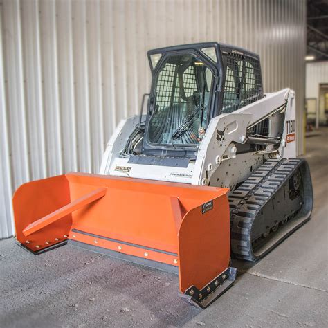 make your own skid steer snow pusher|skid loader snow plow attachments.